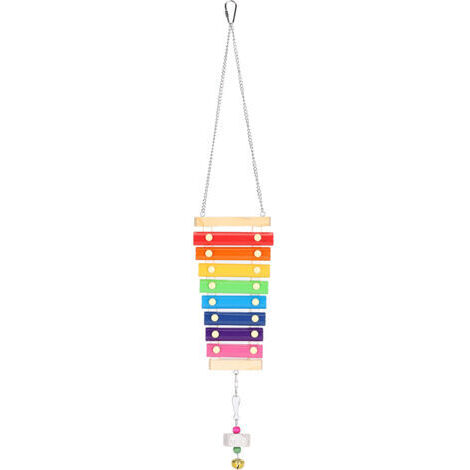 DEESSE SHOP-RASTKY Jouet de Production Sonore de Diversion de Picage en Bois avec Perroquets de Poulet pour Animaux de Compagnie Broyés