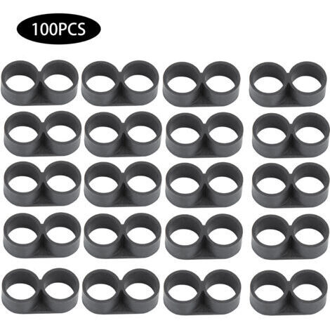 DEESSE SHOP-Rosvola Bouchon d'extrémité de Tube d'eau d'irrigation goutte à goutte, accessoires de raccord pour jardin, 100 pièces, 20mm.