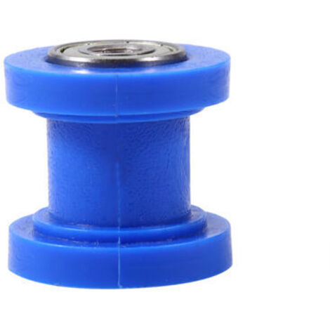DEESSE SHOP-Rouleau de Chaîne d'Entraînement Guide de Poulie de Moto Chaine de Roulette Moto Patin Rouleau Guide Chaîne Curseur (Bleu)