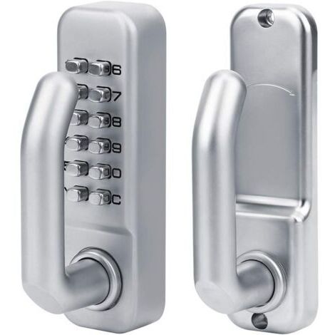 DEESSE SHOP-Serrure à code mécanique sécurisée pour porte d'entrée – Double face – Clavier numérique – Épaisseur de porte 30-60mm – Résistante aux intempéries