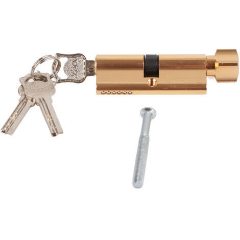DEESSE SHOP-Serrure à Cylindre, Serrure à Cylindre en Alliage D'aluminium avec Clé, Outil de Système de Sécurité à Domicile de Noyau de Casier de Porte pour le Placard de Tiroir de Boîte aux Lettres(o