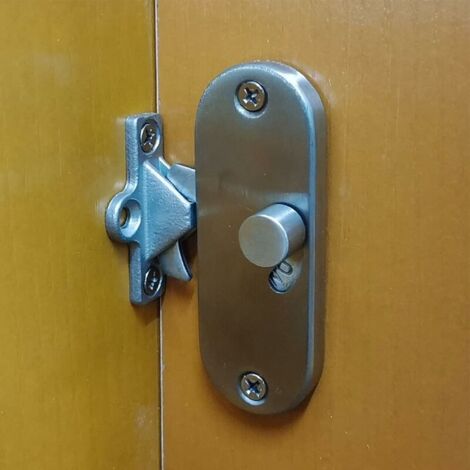 DEESSE SHOP - Serrure de porte coulissante Porte mobile à 90 degrés, boucle à angle droit, serrure de confidentialité, serrure de porte coulissante et serrure à pêne, serrure à came (1 serrure)