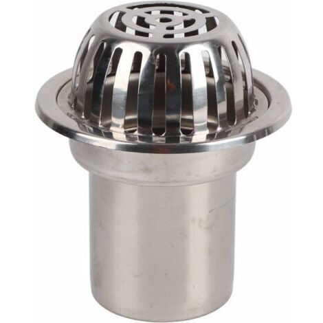 DEESSE SHOP-Siphon de sol de toit en acier inoxydable non bloquant balcon extérieur seau de pluie pièces de Drainage rond 5 pouces