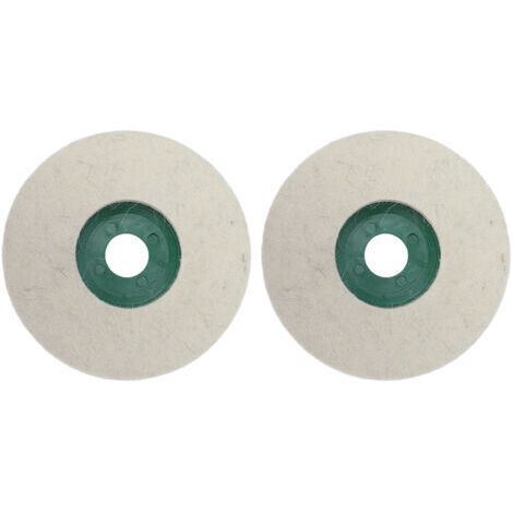 DEESSE SHOP-Tampon de roue de polissage 5 pouces, disque de polissage en feutre de laine tailles standard 2 pièces pour le meulage du métal et de la pierre
