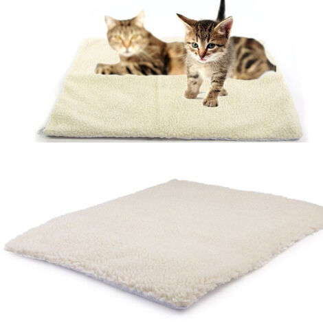 DEESSE SHOP-Tapis auto-chauffant pour animal domestique, couverture pour chat/chien, coussin chauffant pour animaux domestiques, tapis de coussin auto-chauffant pour chats, couverture écologique, 90 x
