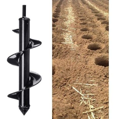 DEESSE SHOP-Tarière de jardin, tarière de jardin, tarière hélicodale tarière électrique tarière électrique, foret hélicodal pour jardin, outil pratique pour plantes (220  40mm)