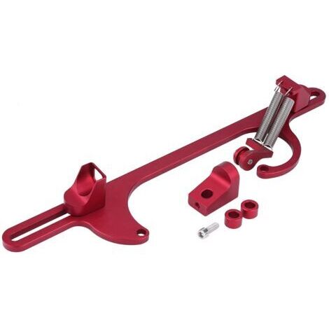 DEESSE SHOP-Tbest Support de Câble D'accélérateur en Aluminium Durable Haute Performance pour Carburateurs Holley Série 4150 4160 avec Ressorts de Rappel Doubles Réglables pour Plusieurs Moteurs (Roug