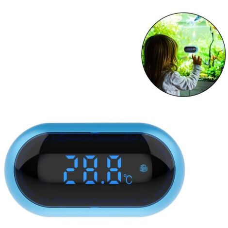 DEESSE SHOP - Thermomètre d'aquarium, thermomètre d'eau d'aquarium numérique, thermomètre à affichage LED pour aquarium, terrarium et vivarium