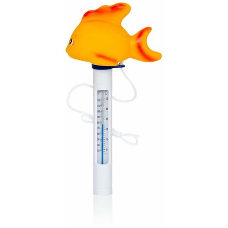 DEESSE SHOP - Thermomètre de piscine flottant  Poisson  Thermomètre de piscine flottant Thermomètre analogique pour eau