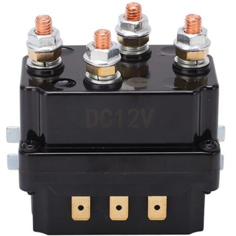 DEESSE SHOP-Treuil électrique étanche 250A 12V – Relais intégré pour véhicules hors route – Charge maximale 250A – Matériaux laiton et ABS