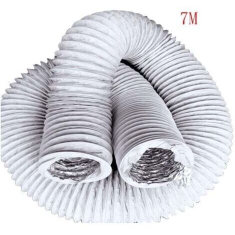 DEESSE SHOP-Tuyau flexible d'échappement 150mm x 7m – PVC et aluminium – Résistant à la corrosion – Pour ventilation industrielle et extraction d'humidité
