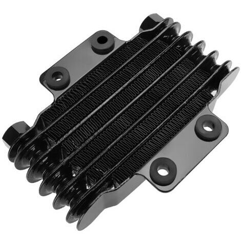 DEESSE SHOP-UPALDHOU Refroidisseur D'huile Moteur en Aluminium, Radiateur Haute Performance pour Moto, Dirt Bike, ATV (BLACK)