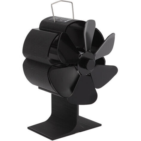 DEESSE SHOP-Ventilateur de poêle à moteur de chaleur 6 lames foyer en alliage en aluminium à preuves à haute température à haute température