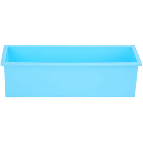 DEESSE SHOP-Yosoo Health Gear Kit de Bricolage de Moisissure de Savon en Silicone de 1200 Ml avec Boîte en Bois, Moisissure de Pain Rectangle de 1200 Ml pour Métier Artisanal, Fournitures de Savon Mai