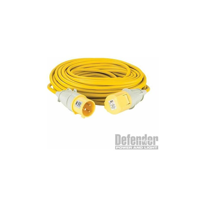 Extension Lead Yellow 4mm2 32A 25m 110V E85262