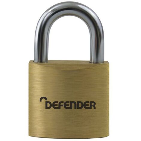 DEFENDER DFBP3 KA1 Brass Padlock 30mm Keyed Alike DEFBP3KA