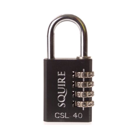 DEFENDER DFCOMBI40 Black Die-Cast Combination Padlock 40mm DEFCOMBI40