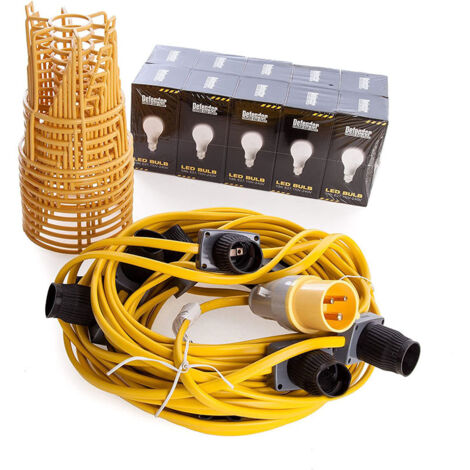 DEFENDER E89811 22M 110V 100W ES LED FESTOON KIT (GLS STYLE BULB)
