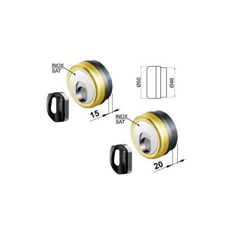 Defender Magnétique Mag Monolith Acier Inoxydable Laiton Poli Peint - mm.69X85X20h.(MR50020D1IL) compatible avec Cipierre