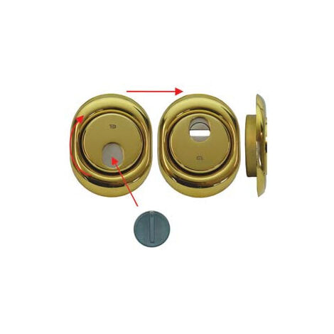 Defender Magnétique Mag Monolith Laiton PVD Pour Cylindre Européen H 18 - mm.88x68x18h. (MRM29B-20D1A2)
