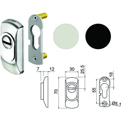 DEFENDER PER CILINDRO SAGOMATO NERO SG15 DISEC