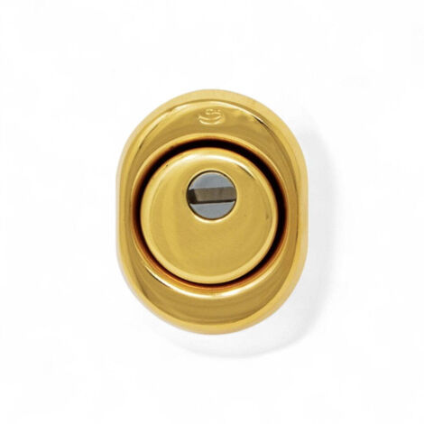 Defender per porte blindate in ottone lucido 325C Atra Cipierre - H13 cm