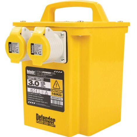 Defender Power And Light DEFENDER TRANSFORMER 3 KVA 2x16A OUTLETS