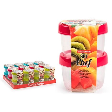 Définir 2 fichiers 200 ml de fournitures Plasticforte