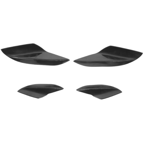 Déflecteur avant pare-chocs avec spoiler latéral pour Mitsubishi, noir brillant, aileron canard