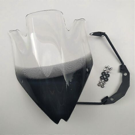 Déflecteur d'air et spoiler de pare-brise pour moto Kawasaki Z750 Z750r 2007-2012 Z 750 2008 2009 2010 2011 - Durable et transparent