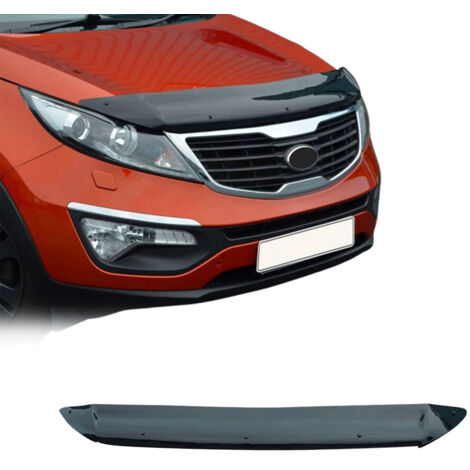 Déflecteur de Capot Compatible avec Kia Sportage 2010-201 SUV en Acrylique Noir