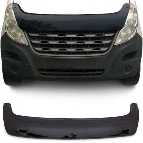 Déflecteur de Capot Compatible avec Renault Master 2010-2014 en Acrylique Noir