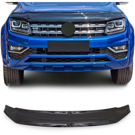 Déflecteur de Capot Compatible avec VW Amarok 2010-2022 en ABS Noir