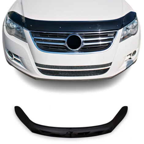 Déflecteur de Capot Compatible avec VW Tiguan 5N mk1 2007-2016 en Acrylique Noir