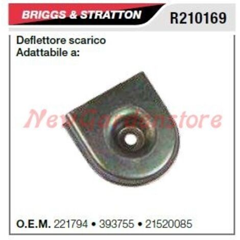 Déflecteur de pot d'échappement B&S tondeuse tondeuse R210169