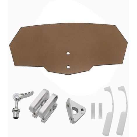 Déflecteur de vent réglable pour pare-brise de moto, extension de pare-brise, autocollants universels pour BMW, Puig, Honda, Yamaha - Marron