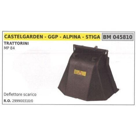Déflecteur d'échappement GGP tracteur de pelouse tondeuse MP 84 045810