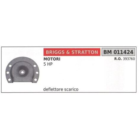 Déflecteur d'herbe B&S tondeuse 5 HP 011424