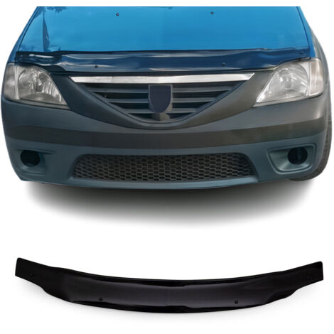 Deflecteurs d'air Capot de Voiture pour Dacia Logan 2005-2012 Acrylique Noir