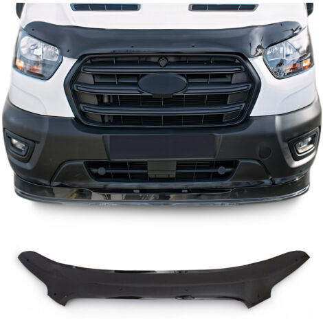 Deflecteurs d'air capot de voiture pour Ford Transit 2014-2019 Acrylique Noir