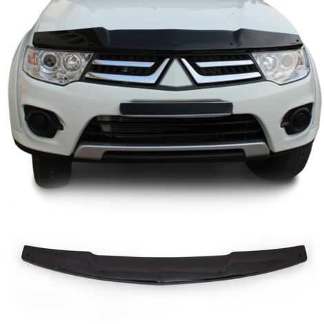 Deflecteurs d'air capot de voiture pour Mitsubishi L200 2005-2015 Acrylique Noir