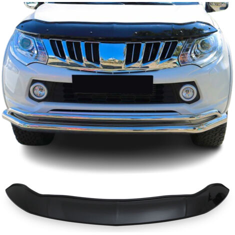 Deflecteurs d'air capot de voiture pour Mitsubishi L200 2015-2019 Acrylique Noir