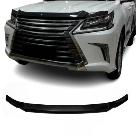 Deflecteurs d'air capot de voiture Protection pour Lexus LX 570 2015-2021 Acrylique foncé Noir