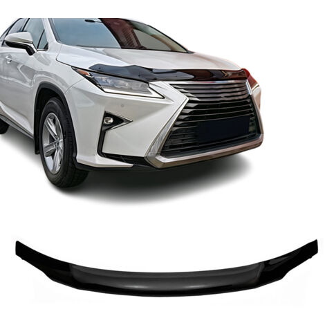 Deflecteurs d'air capot de voiture Protection pour Lexus RX 2015-2022 Acrylique foncé Noir