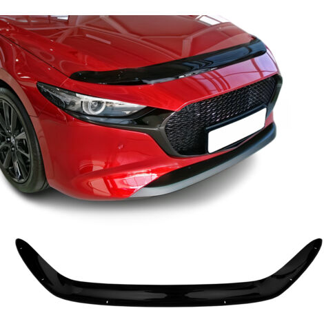 Deflecteurs d'air capot de voiture Protection pour Mazda 3 2019-2026 Break Acrylique foncé Noir
