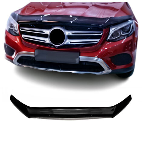 Deflecteurs d'air capot de voiture Protection pour Mercedes GLC 2016-2022 Acrylique foncé Noir