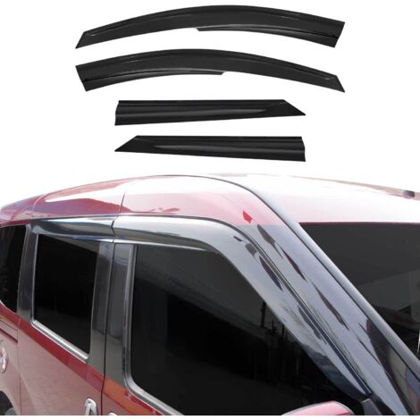 Déflecteurs De Vent Pluie d'air Compatible avec Dacia Logan 2013-2019 Acrylique 4 Pcs