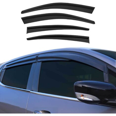 Déflecteurs De Vent Pluie d'air Compatible avec Fiat Tipo 2015-2023 Acrylique 4 Pcs