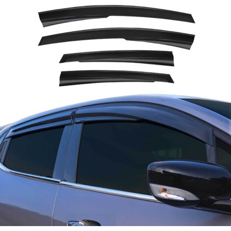 Déflecteurs De Vent Pluie d'air Compatible avec Ford Fiesta HB 2010-2017 Acrylique 4 Pcs
