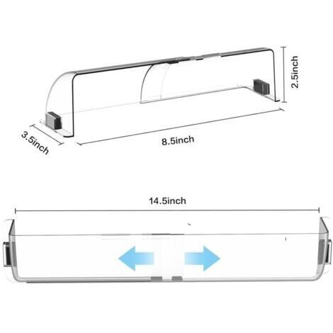 Déflecteurs de ventilation magnétiques réglables, de 8,5 à 14,5 pouces, adaptés aux grilles de ventilation de sol, de mur et de plafond, paquet de 2.